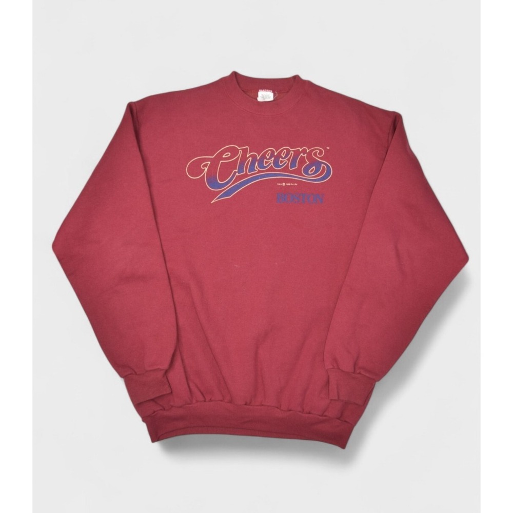 Vintage Cheers Boston Sweatshirt Size XL Crewneck Pullover Made in USA 90s